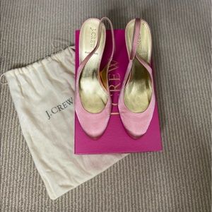 J. Crew “Cate” Satin Slingbacks